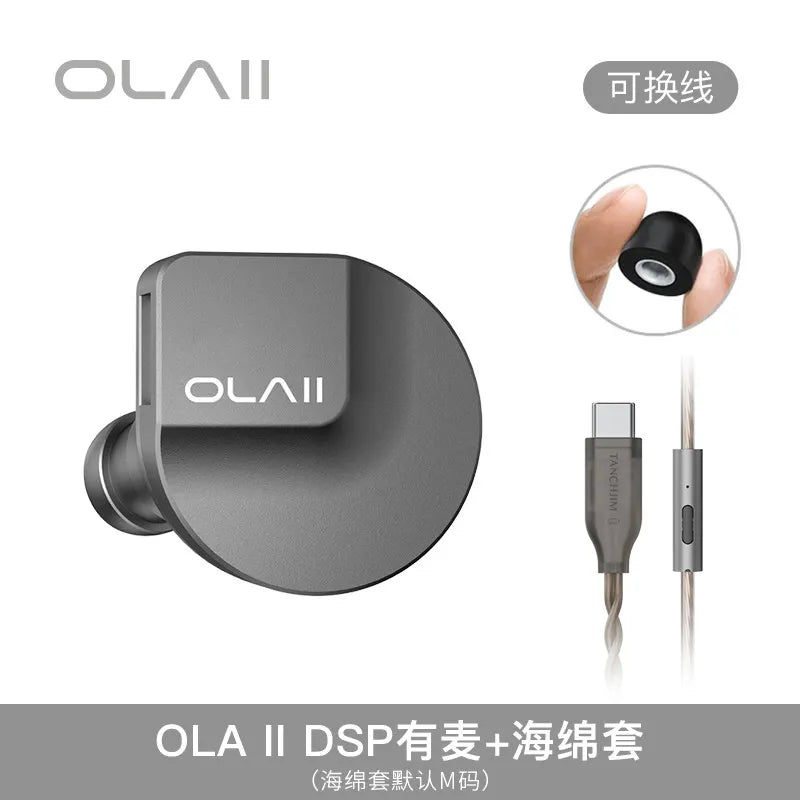 Écouteurs intra-auriculaires filaires TANCHJIM OLA2 avec pilotes hybrides, connecteur 3,5 mm/4,4 mm/Type-C, casque HiFi professionnel, cadeaux