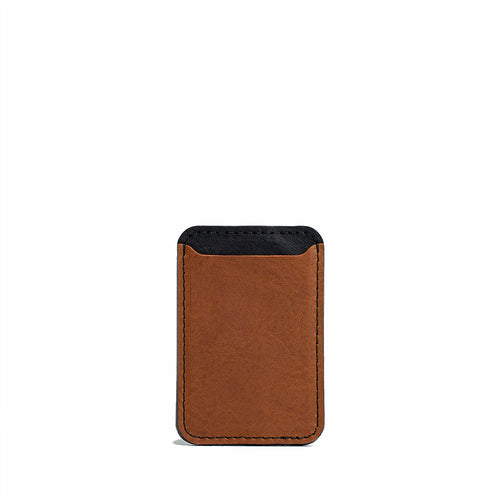 Leather Wallet compatible with MagSafe - Two colors in tan, handcrafted from premium full-grain leather.