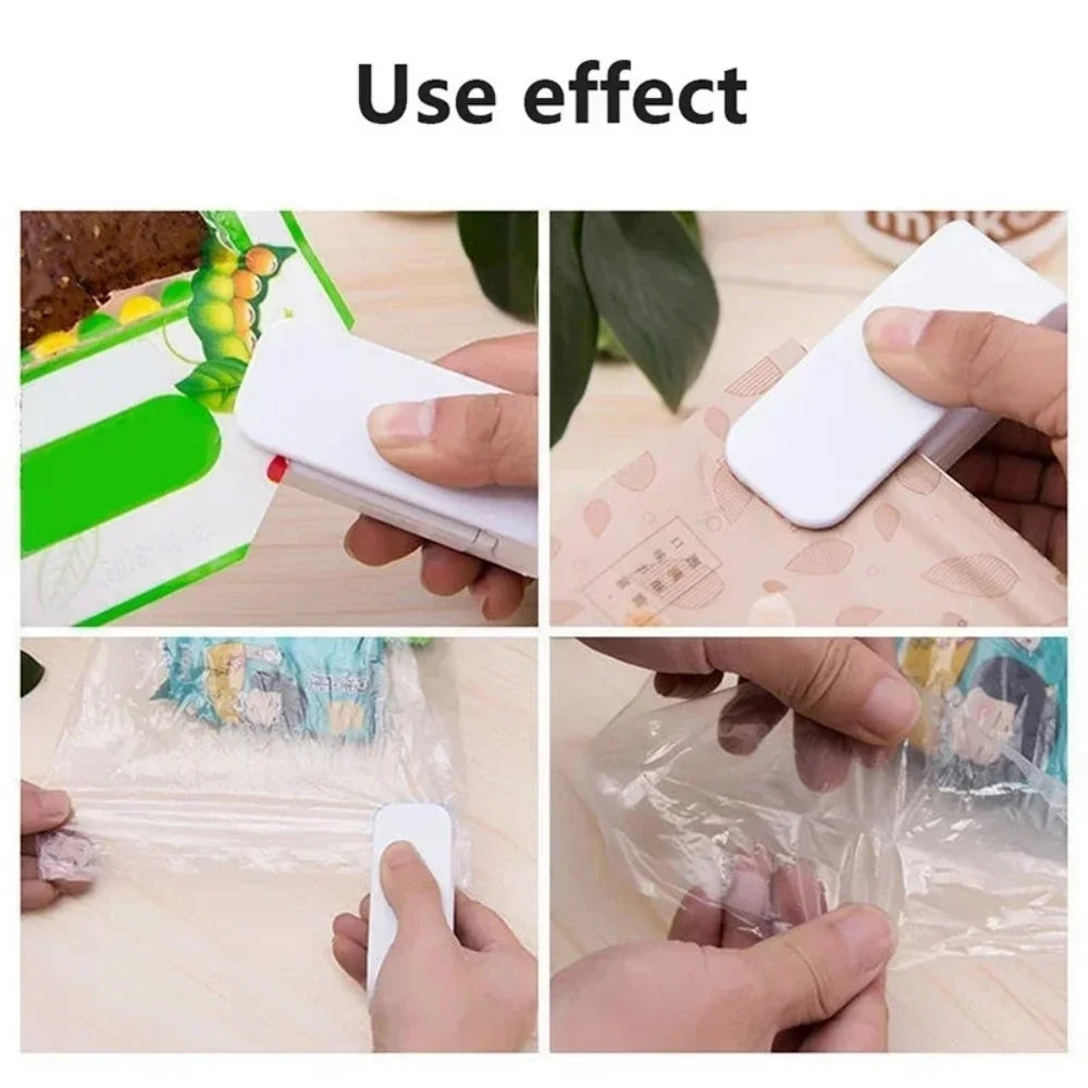 Snack Sealer Snack Bag Clip kitchen Food Sealing Machine Small Household Snacks Moisture-Proof Food Sealing Artifact Easy To use
