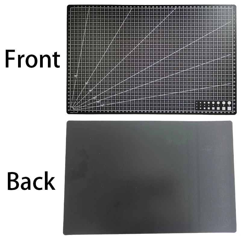 Tapis de découpe A3 en PVC, tapis de table en cuir, processus anti-découpe, sculpture double face, processus DIY pour étudiants, tapis auto-cicatrisant 45×30x0,09cm