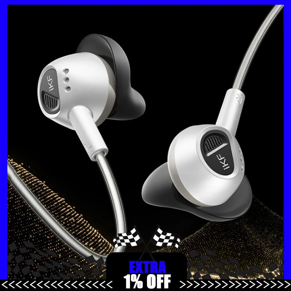 iKF YanJing S Wired Headphones High Fidelity Binary Composite Diaphragm Esports Headset 14.2mm Esports Sound Generating Unit