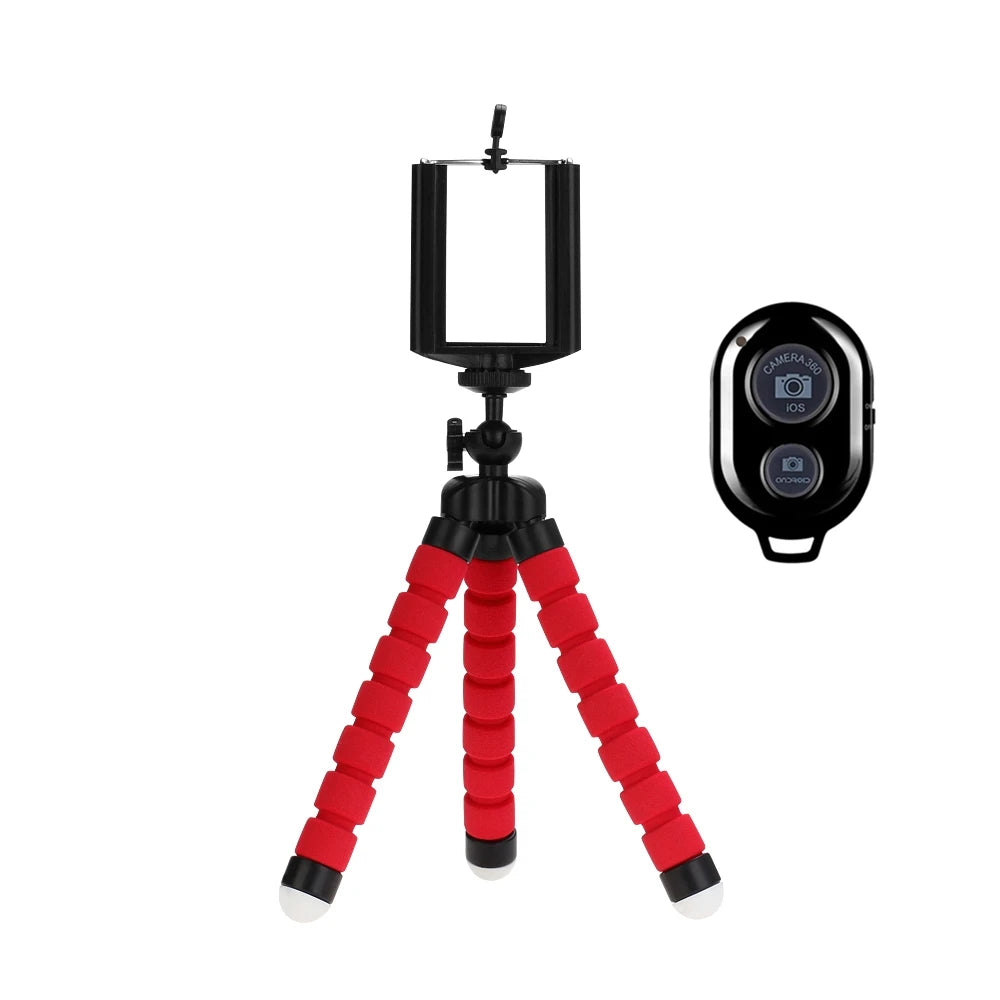 Trípode para teléfono y cámara móvil, soporte con pinza para smartphone, monopie, trípode de pie, trípode mini pulpo Stativ para teléfono