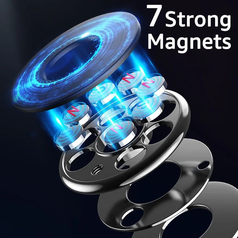 Universal Magnetic Car Phone Holder Stand Round Magnet Car Mount Bracket GPS Smartphone Mobile Support In Car Bracket for IPhone