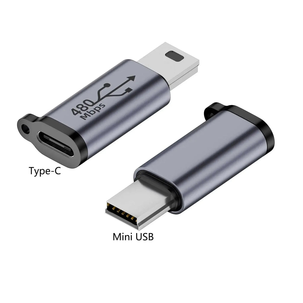 Type-C-hun til Mini-USB/Type-C/iOS-hun til Micro-USB/Micro-USB-hun til Type-C/Micro-USB-hun til Mini-USB-adapter