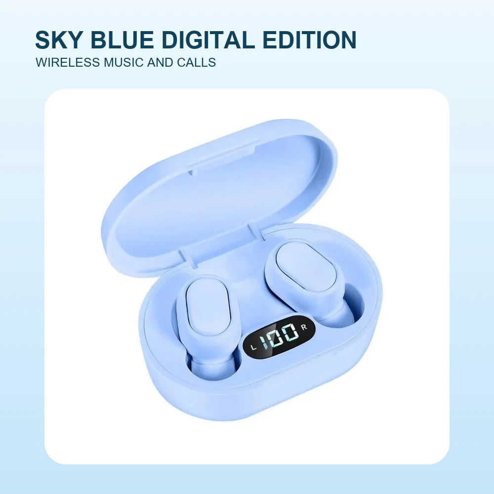 TWS-trådløse ørepropper med Bluetooth 5.0, digital skærm, mini-in-ear-hovedtelefoner, stereosamtaler og LED-opladningsetui