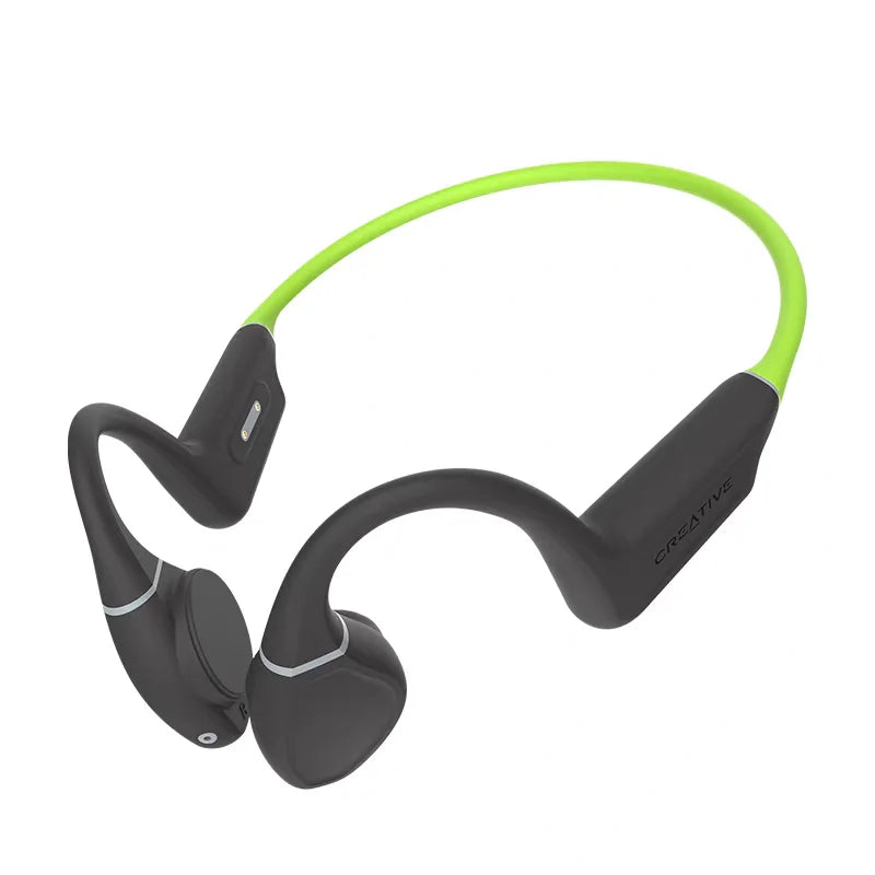 Creative Outlier Free Waterproof Bone Conduction Earphones, Low-Latency Wireless Sports Bluetooth 5.3 Ear-Hook for Running