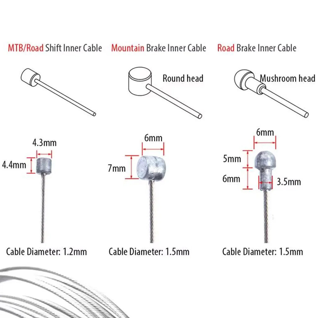 1PC/5/10PCS Universal Bicycle Shift Line Highway Mountain Bike Brake Line High Quality Galvanized Steel Wire Bicycle Accessories