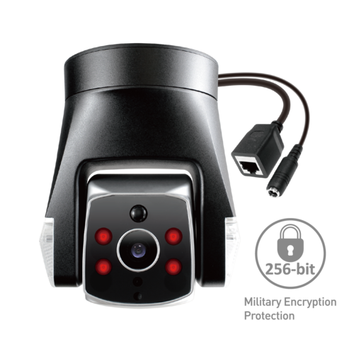 Ares Pro Outdoor Security Camera featuring advanced technology and biometric capabilities for outdoor protection.