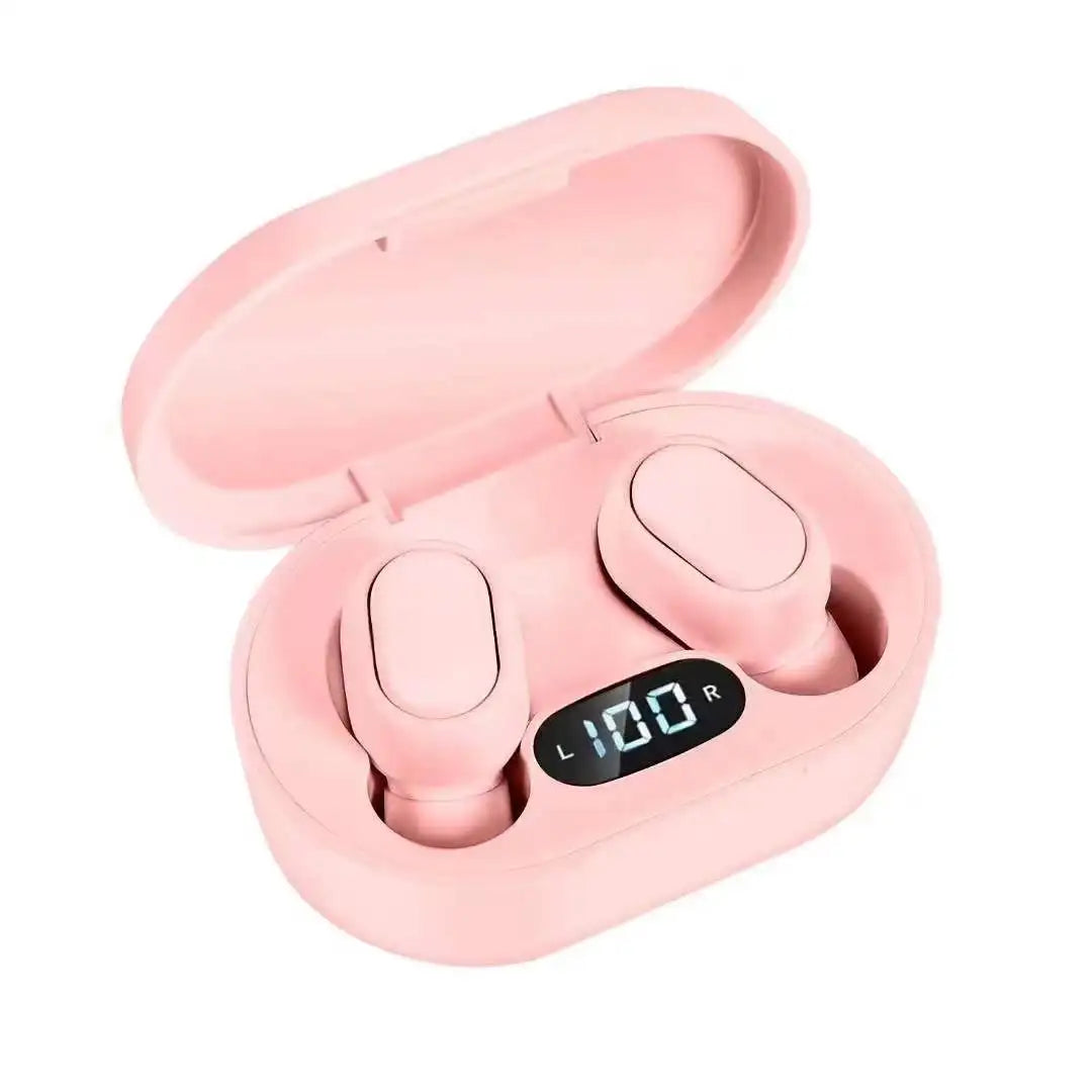 TWS-trådløse ørepropper med Bluetooth 5.0, digital skærm, mini-in-ear-hovedtelefoner, stereosamtaler og LED-opladningsetui