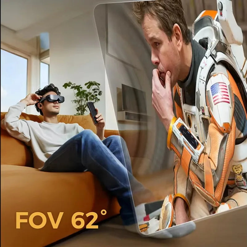 Fordybende 3D-smarte briller, virtual reality-headset til privat biograf og gaming, AR-hardware på lager