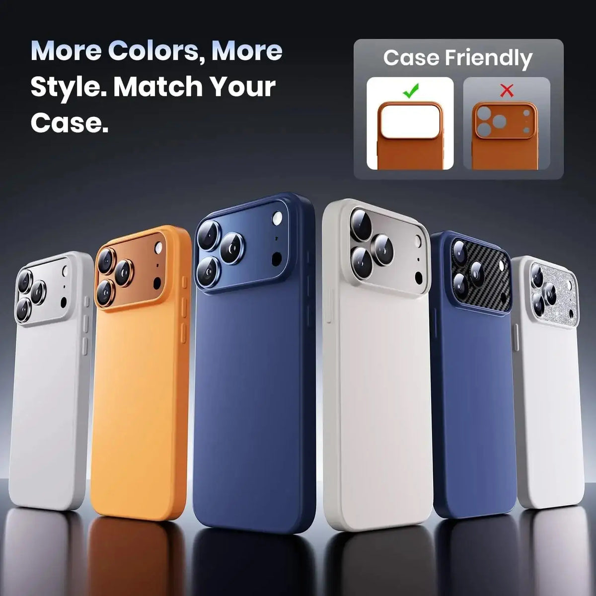 For Phone 17 Pro Max 17 Pro Camera Lens Protector Strong Adsorption Metal Ziai Glass Camera Screen Full Protective Cover