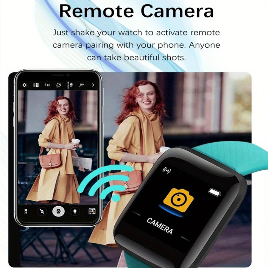 Smartwatch für Damen und Herren, Fitness- und Nachrichtenmonitor-Armband, elektronische Uhr, Geburtstagsgeschenk für Android und iOS