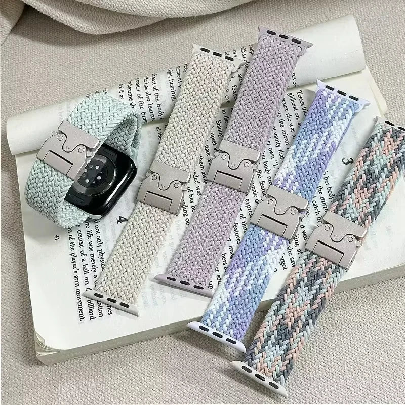 Bracelet pour Apple Watch 46 mm, 44 mm, 42 mm, 40 mm, 45 mm, 41 mm, 38 mm, Correa Parachute Bracelet pour iWatch Series 10 9 8 7 6 SE Ultra 2 49 mm