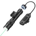 Richfire 2500LM Tactical Flashlight Magnetic Rechargeable White Laser Combo 250M Hunting Light 21700 Battery Picatinny Rail