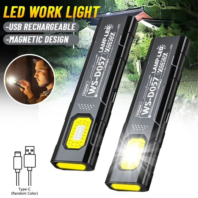 Potente mini luz intermitente de seguridad, luz de trabajo y de advertencia de alta intensidad, portátil, para mantenimiento exterior, emergencias y uso EDC