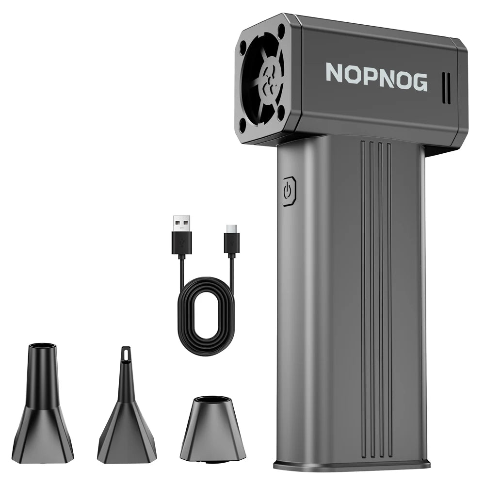 Soplador eléctrico de aire para nieve del coche, herramienta de limpieza y soplado con carga Type-C, soplador turbo portátil de 4 velocidades, ventilador de 110000 rpm
