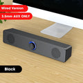 Barra de sonido Bluetooth para cine en casa con subwoofer, sonido envolvente 4D, graves potentes y altavoz estéreo con cable para TV y computadora