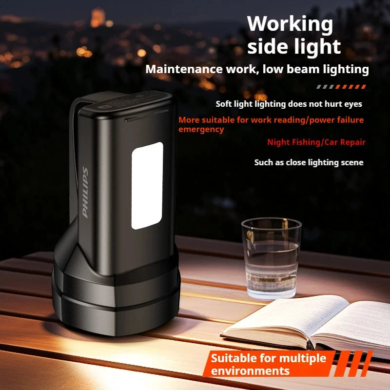 2025 New Philips SFL3121 USB Rechargeable Flashlight, Outdoor Search and Rescue, Rescue Operations, Emergency Rescue Flashlight