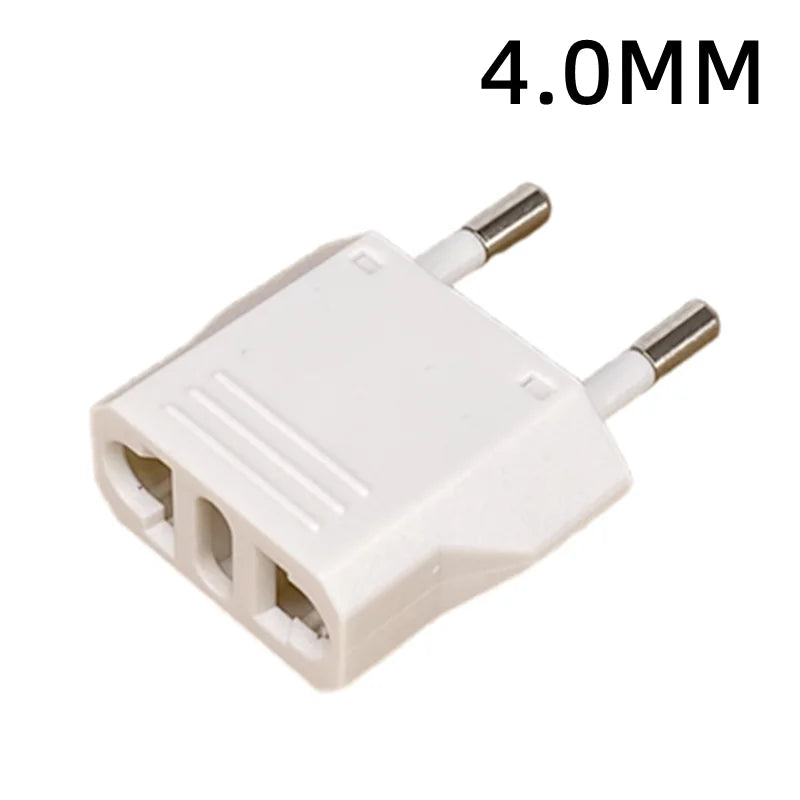 1-50 stk. EU-/Euro-/KR-stikadapter, US-til-EU-stikadapter, rejseadapter til KR og EU, elektrisk EU-/KR-stikkonverter, strømstik og AC-udtag