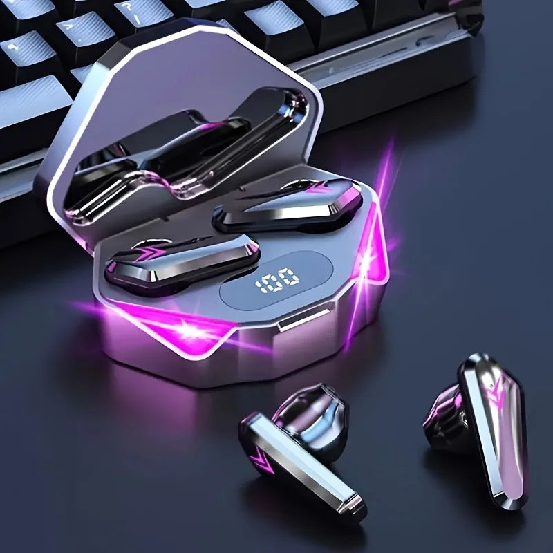 X15 TWS Casque sans fil Bluetooth Affichage LED Écouteurs Gamer avec micro Casque sans fil Écouteurs Bluetooth antibruit