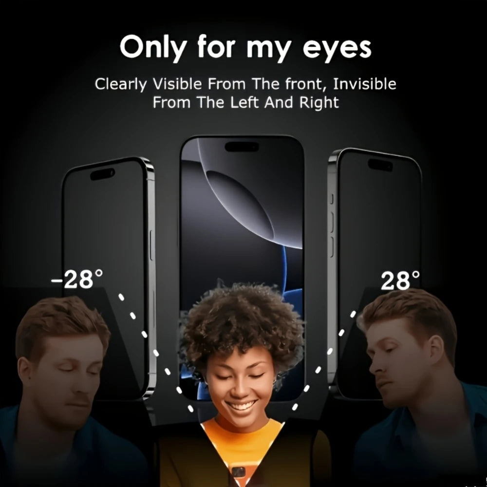 NNBILI 1PCS Anti-Spy Glass,for iPhone 18 17 16 15 14 13 12 11 Pro Max 12 13 Mini 18 16 17 Pro X XS XR  Privacy Screen Protector