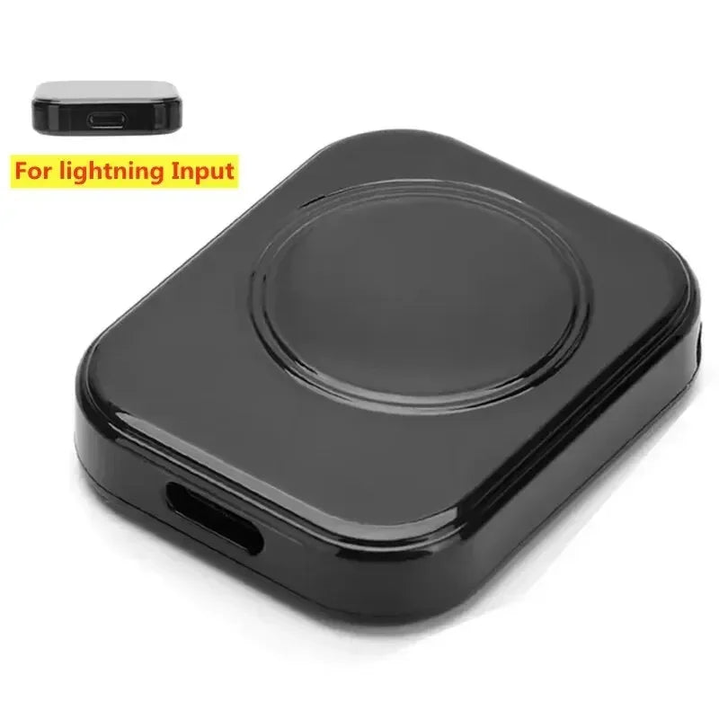 Hurtig magnetisk trådløs oplader til Apple Watch Ultra 3, 2, 1, Series 9, 8, 7, 6 og SE, opladerdock, adapter, Type-C-portabel oplader