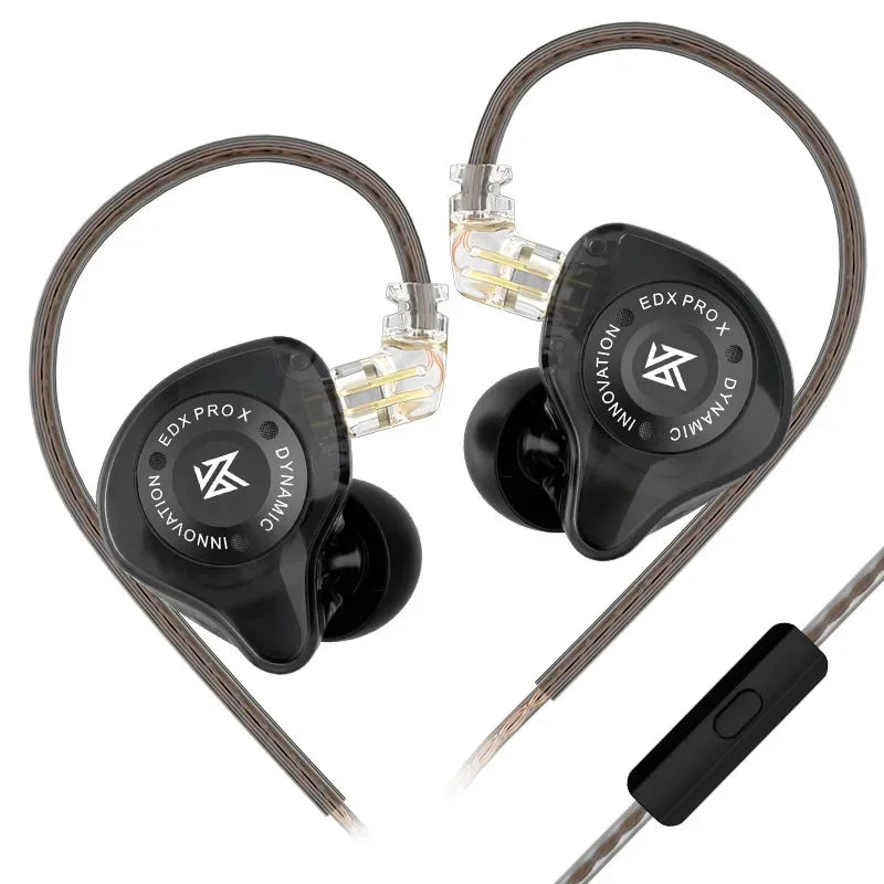 KZ EDX PRO X dynamiske øretelefoner, HIFI-bas, earbuds til sport og musik med støjreduktion, headset, KZ EDX PROX ZSTX ZSN PROX EDC EDA ZVX
