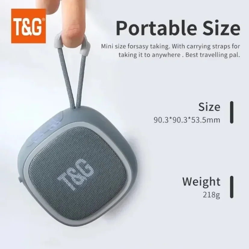Outdoor Bicycle Riding TG659 T&G Portable Bluetooth Speaker Wireless Mini Bass FM Radio Soundbar Boombox Waterproof Loudspeaker