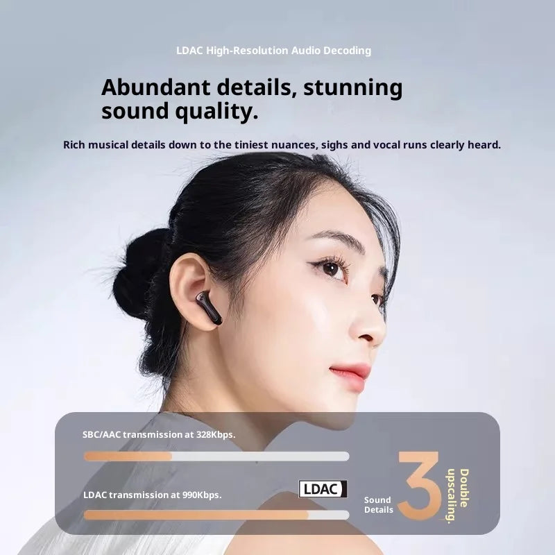 Écouteurs SoundPEATS Air5 Lite Bluetooth V5.4 LDAC Audio Hi-Res sans Fil, Haut-parleur de 13 mm, Étanche IPX5, Jumelage Multipoint