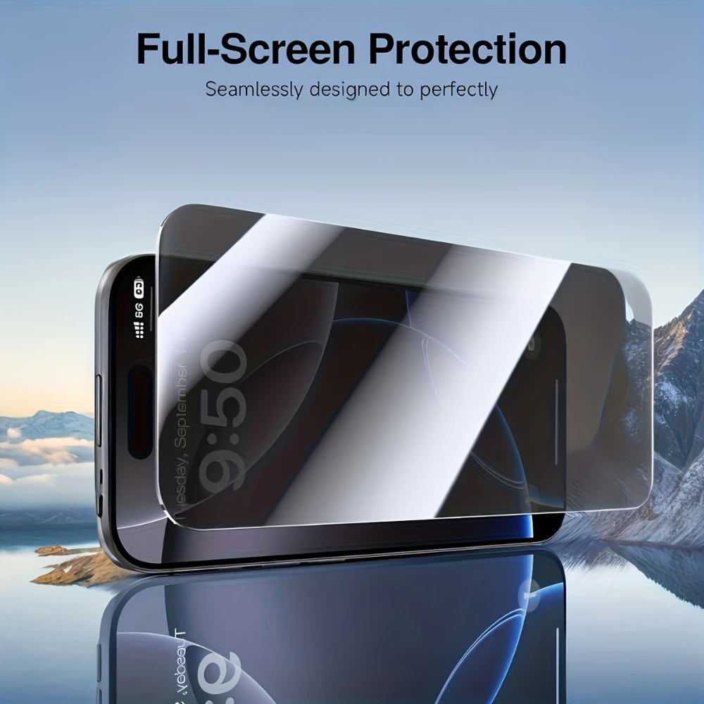 NNBILI 1PCS Anti-Spy Glass,for iPhone 18 17 16 15 14 13 12 11 Pro Max 12 13 Mini 18 16 17 Pro X XS XR  Privacy Screen Protector