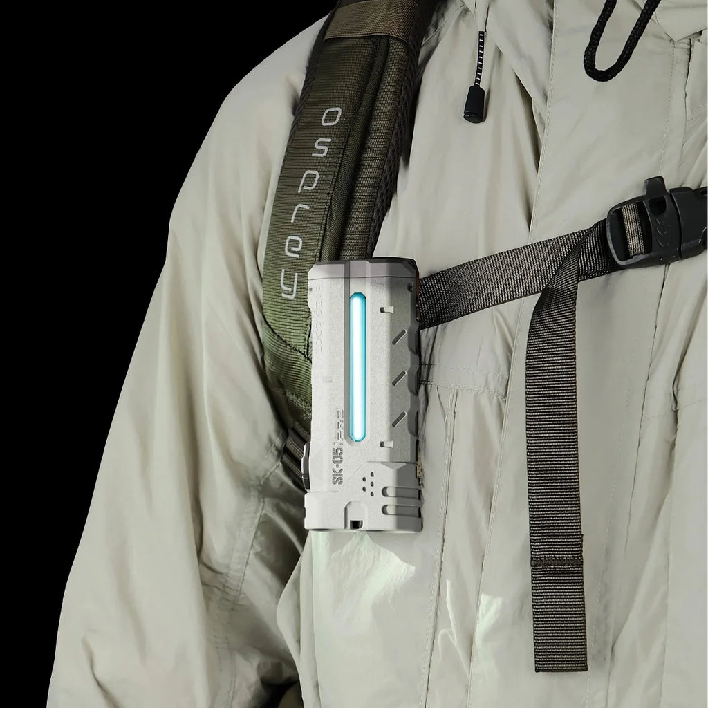 Linterna LED plana multifuncional LOOP MAO de 4360 lúmenes, foco recargable con imán en la cola para senderismo y transporte diario