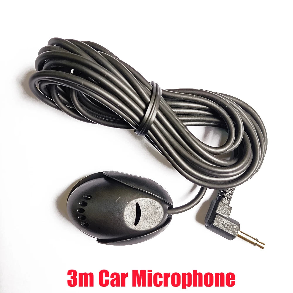 Bilmikrofon til lydsystem 3.5mm ekstern mikrofon til bilens hovedenhed, Bluetooth-aktiveret stereoanlæg, radio, GPS og DVD Mikrofo / Microfon