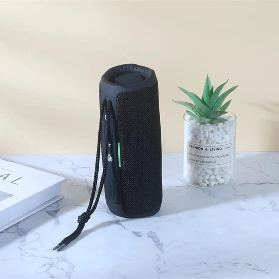 Tragbarer kabelloser Bluetooth-Lautsprecher, Musikbox mit Klangwiedergabe, Subwoofer, FM-Radio und Freisprechfunktion
