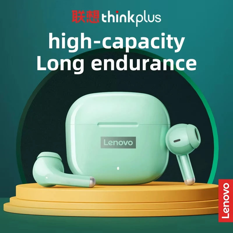 Auriculares Lenovo LP40 Pro Bluetooth V5.3, ligeros y resistentes al sudor, compatibles con teléfonos inteligentes, portátiles y computadoras