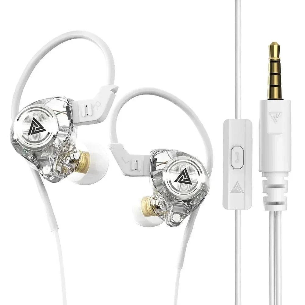 QKZ AK3 HiFi 3.5MM Wired Earphone with Microphone Bass  Noise Cancelling Headphones For Sport Gaming Music Stereo Sound Earbuds