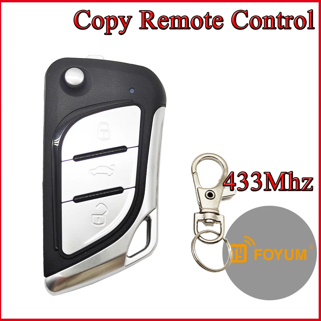 433Mhz Cloning Remote Control For Car Key Learning Fixed Code Face to Face Wireless Control Transmitter Portable Duplicator