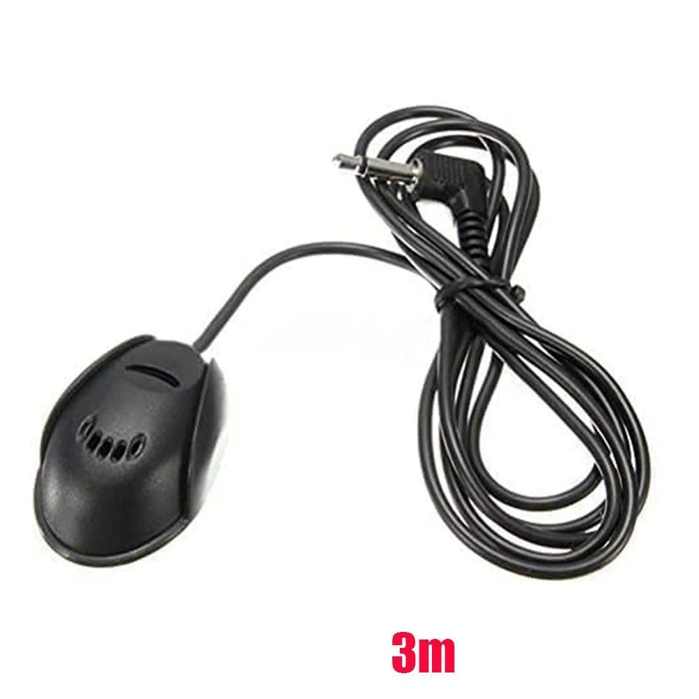 Bilmikrofon til lydsystem 3.5mm ekstern mikrofon til bilens hovedenhed, Bluetooth-aktiveret stereoanlæg, radio, GPS og DVD Mikrofo / Microfon