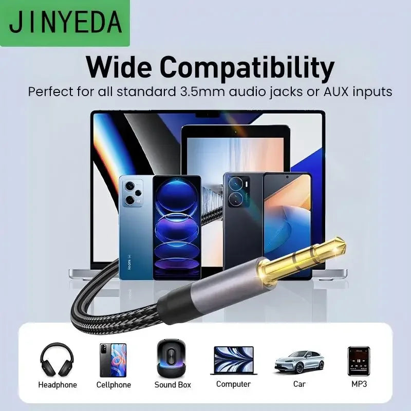 Cable de audio auxiliar con conectores jack macho de 3,5 mm a macho, para teléfono, auriculares, automóvil, reproductor MP3, altavoz y computadora, cable auxiliar de 3,5 mm de 3 m