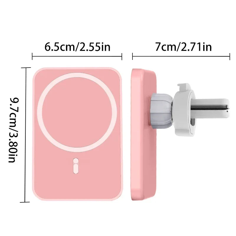 Cargador inalámbrico magnético para coche HOMEFISH F188A, soporte para teléfono, tableta y reloj, base de montaje y estación de carga rápida