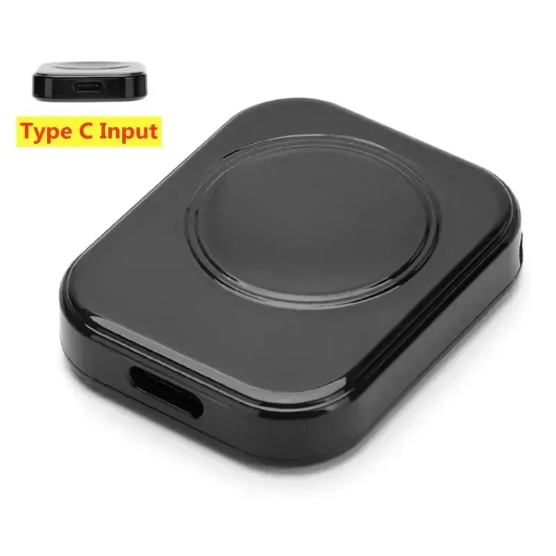 Hurtig magnetisk trådløs oplader til Apple Watch Ultra 3, 2, 1, Series 9, 8, 7, 6 og SE, opladerdock, adapter, Type-C-portabel oplader