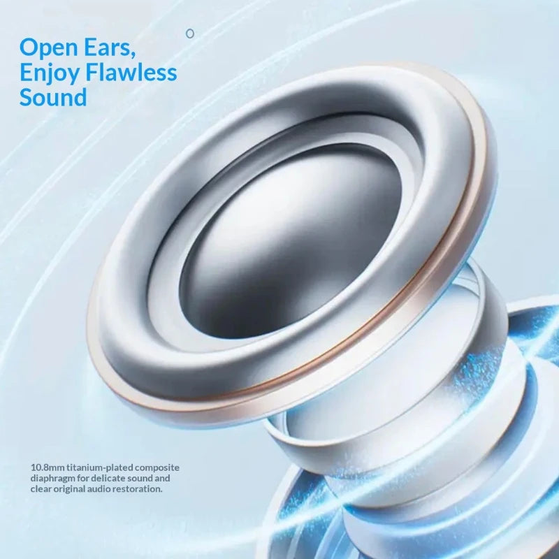 Edifier Yueying Clip-on Bluetooth Earphones with Built-in Mirror, Bluetooth 6.0, Long Battery Life, Open-ear Design Gifts