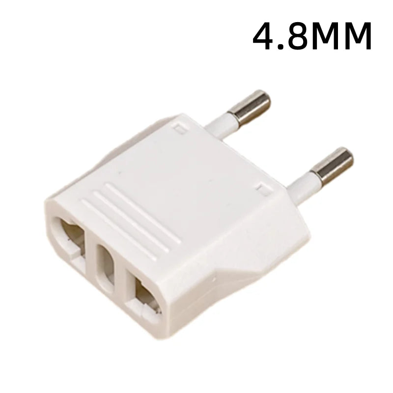 1-50 stk. EU-/Euro-/KR-stikadapter, US-til-EU-stikadapter, rejseadapter til KR og EU, elektrisk EU-/KR-stikkonverter, strømstik og AC-udtag