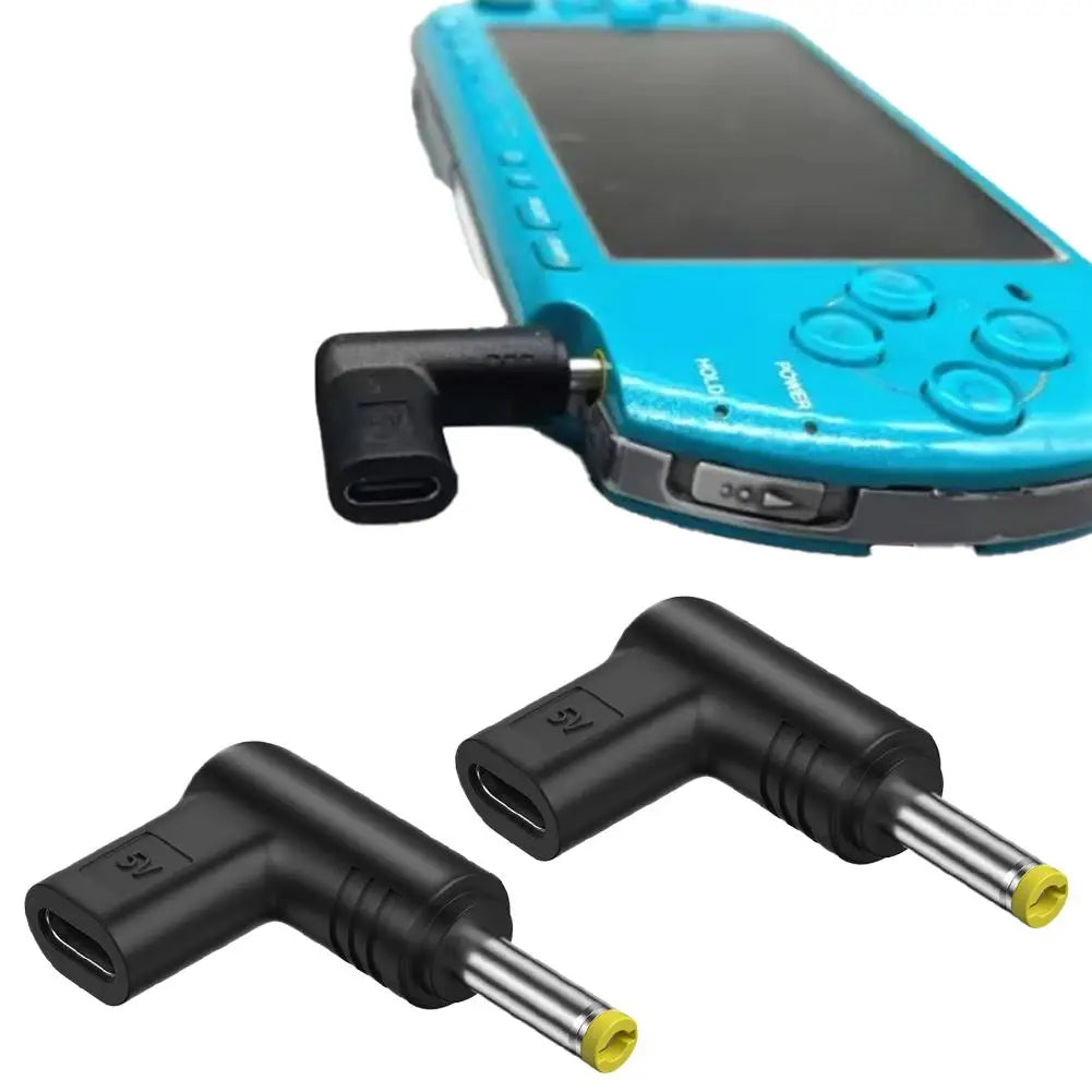 Convertidor de carga y alimentación de 5V de tipo C a CC para PSP 1000, 2000 y 3000, adaptador de conversión de carga USB-C a Mini USB