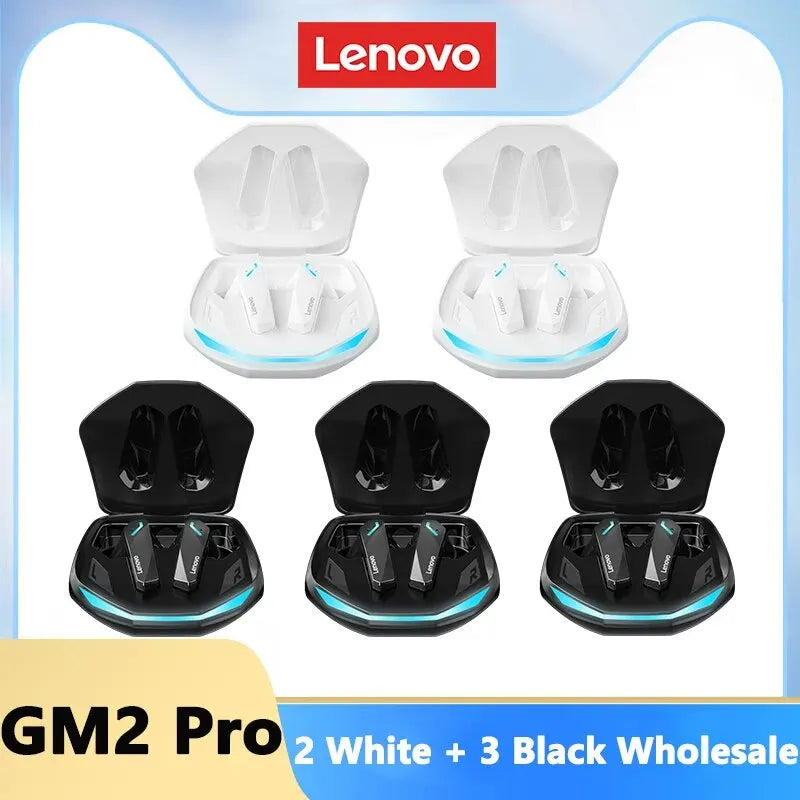 Auriculares Bluetooth Lenovo GM2 PRO para videojuegos, 5.3, auriculares deportivos de modo dual, llamadas HD, reducción de ruido, con micrófono, auriculares musicales
