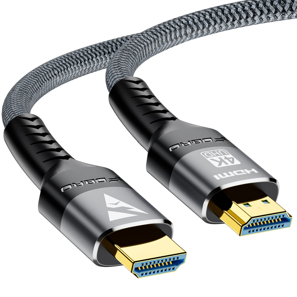 8K HDMI-kabel 2.1, 48Gbps, højhastigheds flettet HDMI-ledning, 4K@120Hz, 8K@60Hz, DTS:X, HDCP 2.2 og 2.3, HDR 10 til kompatible bærbare computere og PS5