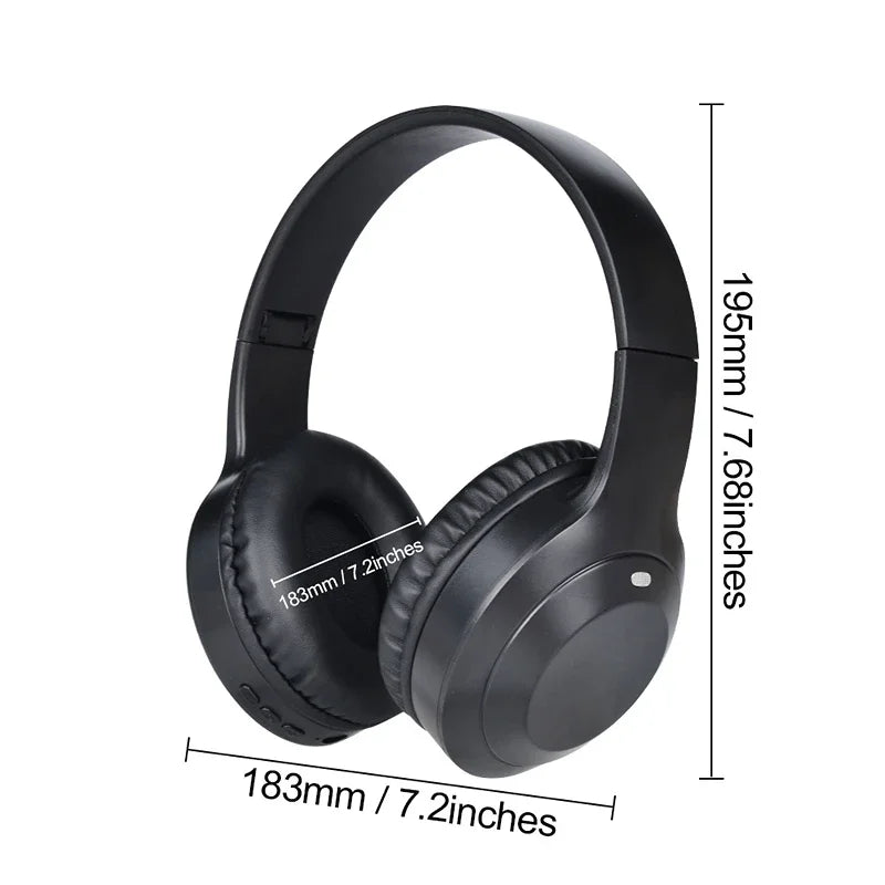 Over-ear HIFI-stereoheadset M5, trådløse Bluetooth 5.3-hovedtelefoner til sport og gaming, øretelefoner med understøttelse af TF/AUX og støjreduktion