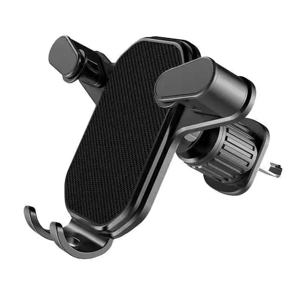 Car Phone Holder Air Vent Clip Mount Cellphone Stand Gravity Automatic Locking Smartphone GPS Support For 4.7-6.7 Inch Devices