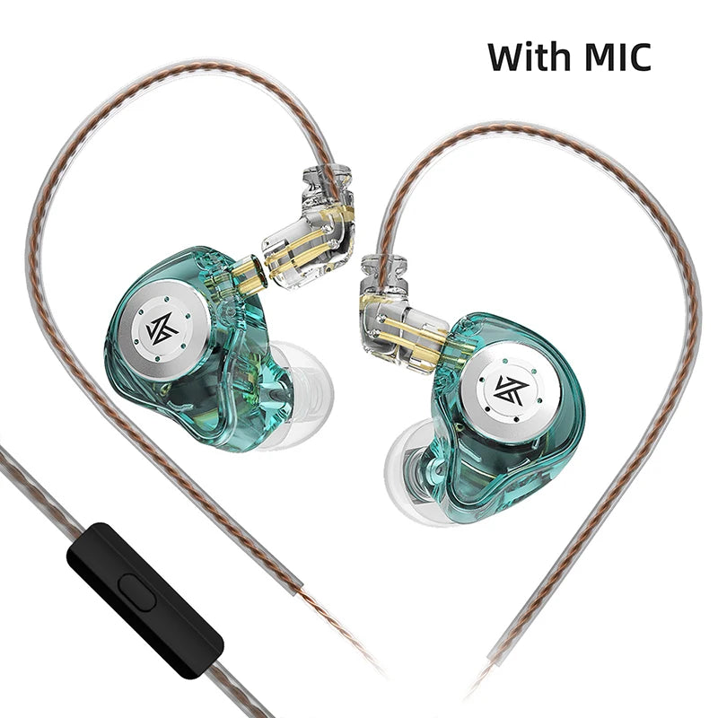KZ EDX PRO 10mm dynamiske øretelefoner med dobbelt magnetisk kredsløb, HIFI-bas, earbuds til sport og støjreducerende headset, KZ ZSTX ZSN PRO ZAS