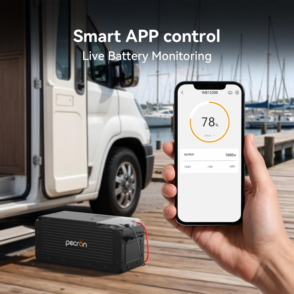 Pecron WB12200 Apex Pro – LiFePO4-batteri til kompatible energisystemer